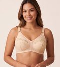 Roshmelle Floral Embroidered Soft Cotton Non-Wired Comfort Bra